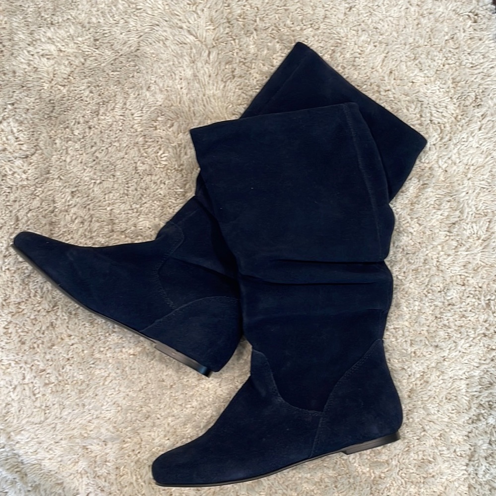 Steve Madden Tianna Blue Suede Boots Size 7